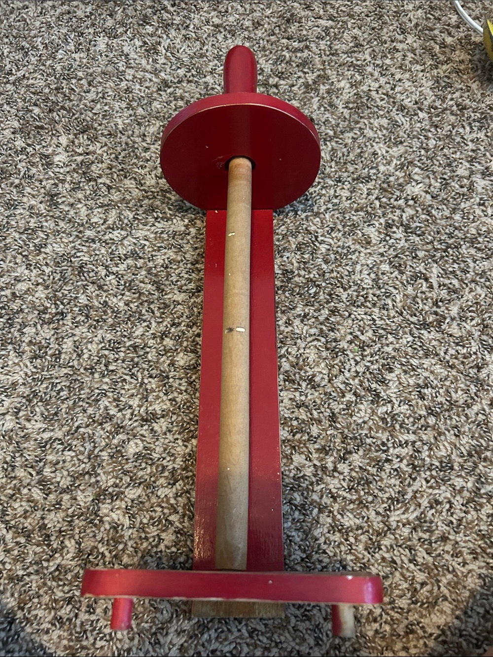 Red Wooden Wall Towel Holder - Unbranded
